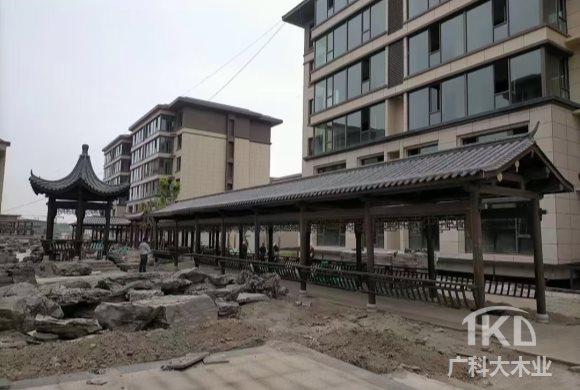 古建小青瓦走廊 北京古建小青瓦回廊制作施工厂家